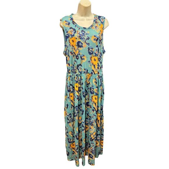 ULLA JOHNSON Irina Floral Maxi Dress in Morning Dew NWT Size Large - Picture 6 of 10